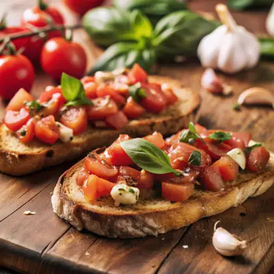 Bruschetta al pomodoro Bruschetta al pomodoro Créer un site web pour restaurant et traiteur