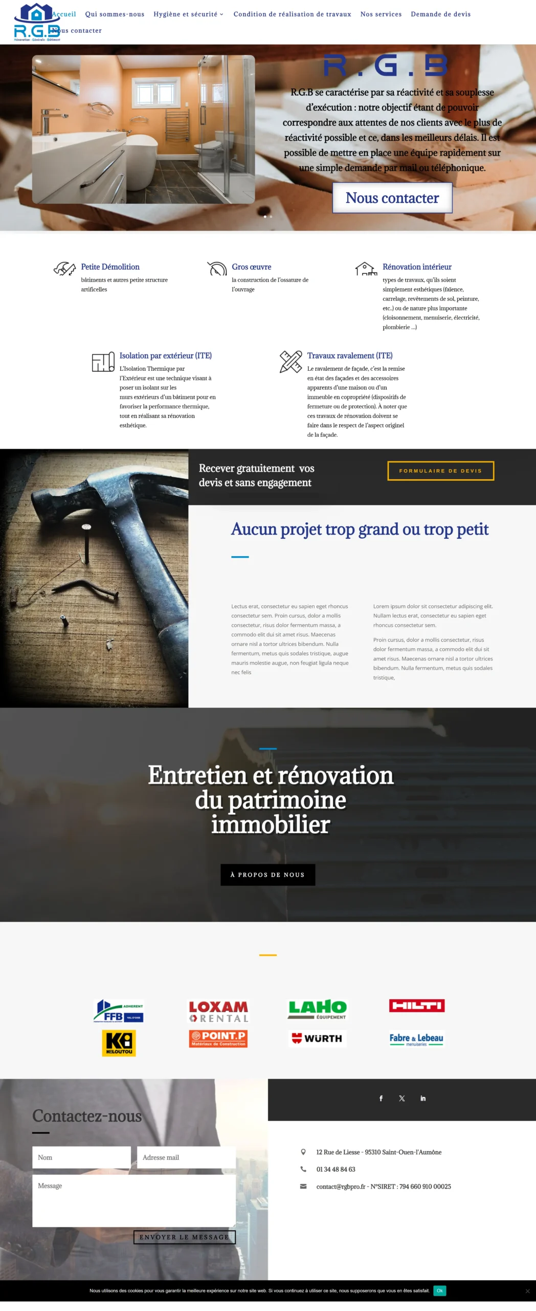 Création d’un site e-commerce RGB Pro, spécialisé dans le matériel informatique et accessoires